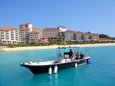 フローターに掴まってまず安心