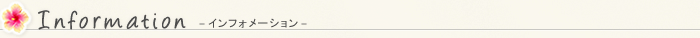 インフォメーション